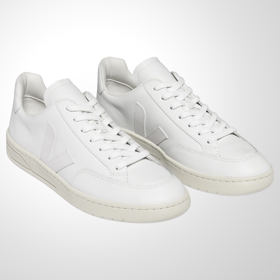 TÊNIS VEJA V-12 LEATHER EXTRA WHITE
