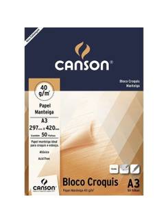 BLOCO CROQUIS 40G A3 50FL  - UN - CANSON