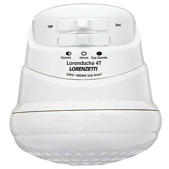 CHUVEIRO ELÉTRICO LORENDUCHA BRANCO LORENZETTI 220 V 6800 W