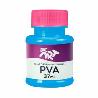 TINTA PVA FOSCA 37ML  - AZUL CELESTE - CX 12 - DAC