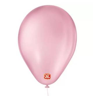 BALAO 6,5 LISO BASIC C/50  - ROSA - UN - SAO ROQUE