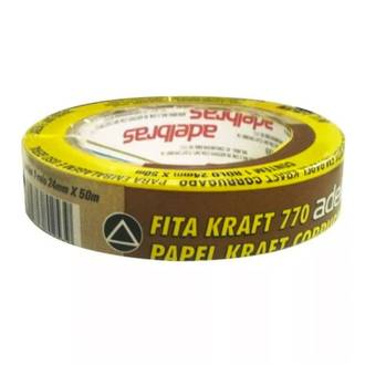FITA ADESIVA KRAFT 24X50 770 - UN - ADELBRAS
