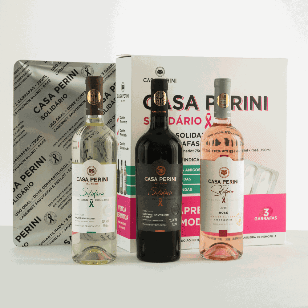 BOX VINHO SOLIDARIO (3X750ML) - CASA PERINI