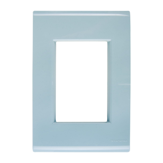 Placa 3 Postos 4x2 Tramontina Liz Azul Jeans AZ JEANS