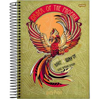 CADERNO UNIV CAPA DURA 10X1 200FLS - HARRY POTTER - PCT 4 - JANDAIA