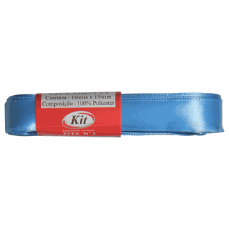 FITA CETIM Nº 3 15MMX10M  - AZUL CEU - UN - KIT