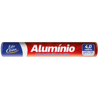 PAPEL ALUMINIO 0,30 X 4MTS - UN - LIFE CLEAN