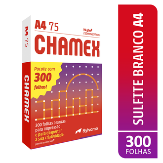 PAPEL CHAMEX 75G 300FLS - A4 - UN - CHAMEX