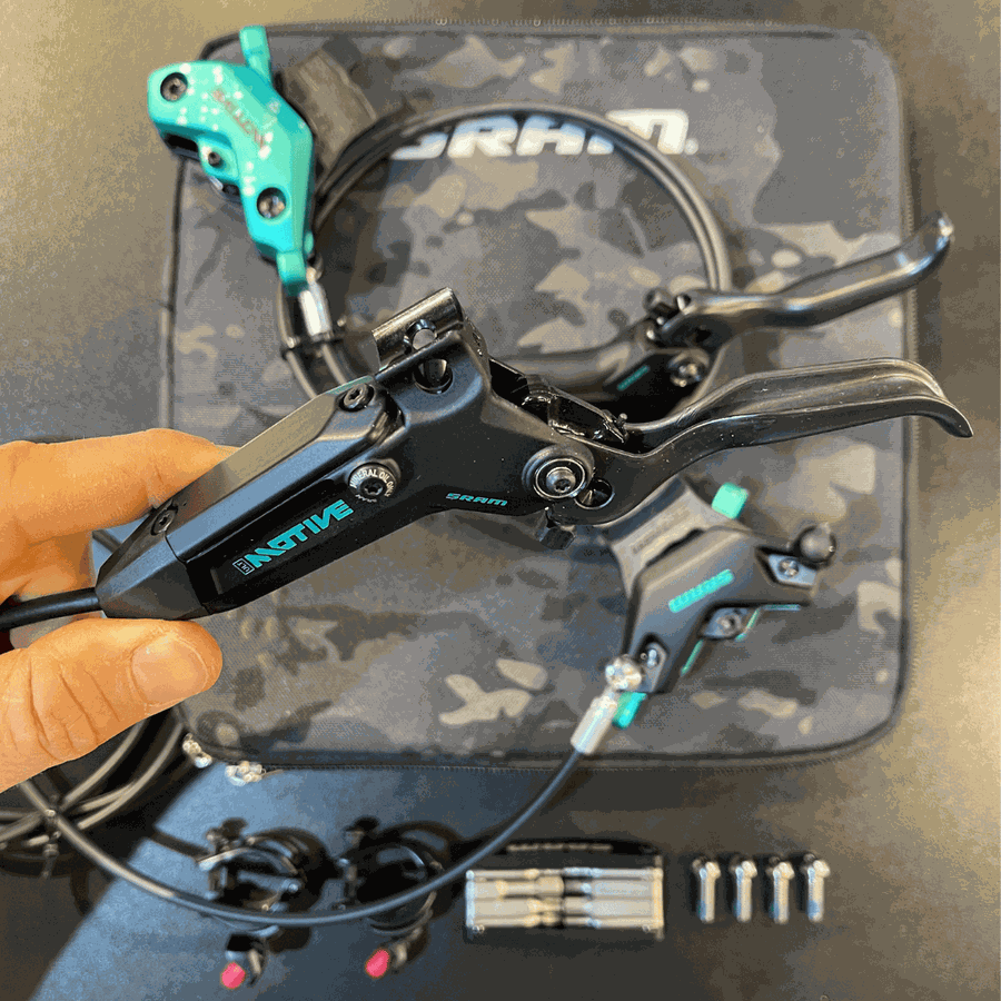 Par de Freio a Disco Sram Original Hidráulico Motive Ultimate 4 Pistões Kit Especial