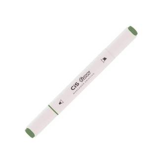 MARCADOR ARTISTICO PONTA DUPLA PERMANENTE - N132 - 57809 - VERDE OPACO - UN - CIS