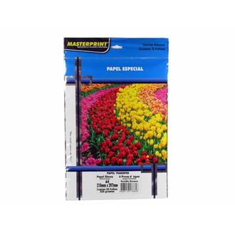 PAPEL TRANSFER 235G 5FL A4 TECIDO ESCURO - 302030004 - UN - MASTERPRINT