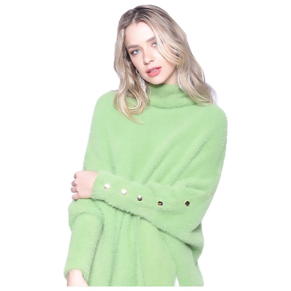 PONCHO FEMININO VERDE PADRÃO