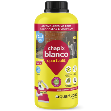 CHAPIX BLANCO QUARTZOLIT ADITIVO COLANTE PARA ARGAMASSAS E CHAPISCOS 1.0L