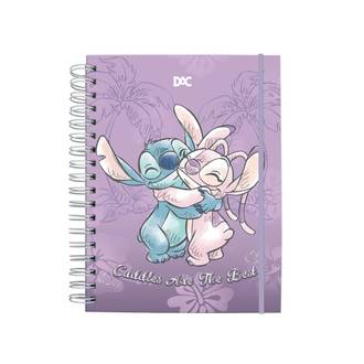 CADERNO MINI ARGOLADO 10X1 80FLS - 5377 - STITCH - UN - DAC