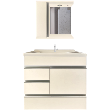 KIT RORATO PARA BANHEIRO ARMÁRIO PIA E ESPELHO MODENA 59,5 CM 41-TB