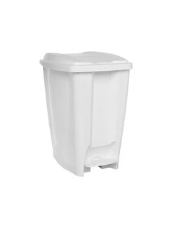 LIXEIRA PLASTICA C/PEDAL 20L - 1789 - BRANCO - UN - JAGUAR