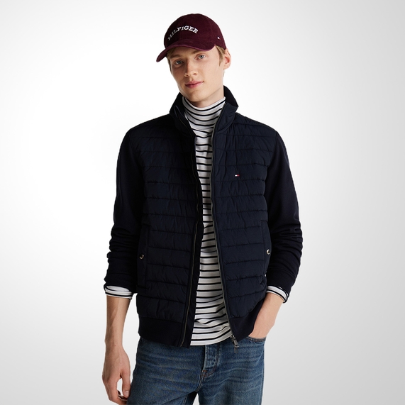 JAQUETA TOMMY HILFIGER MACULINA NYLON MARINHO