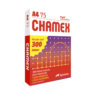 PAPEL CHAMEX 75G 300FLS - A4 - UN - CHAMEX