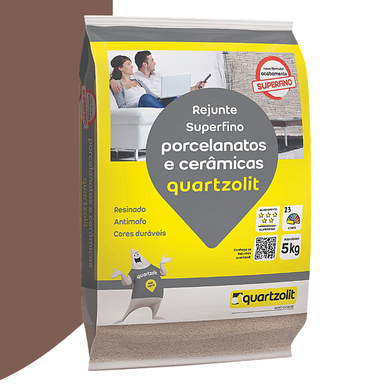 REJUNTE PORCELANATOS QUARTZOLIT MARROM CAFÉ 5.0KG