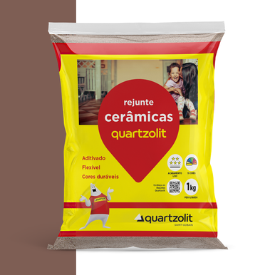 REJUNTE CERÂMICAS QUARTZOLIT MARROM CAFÉ 1.0KG