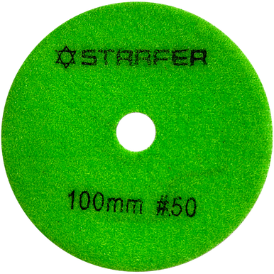 DISCO DE LIXA DIAMANTADO VELCRO 100 MM GRÃO 50