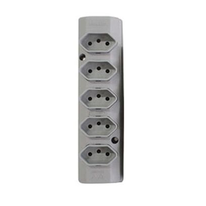 TOMADA BARRA NBR 3P 10A(5x)QUINTUPLA CINZA INTERNEED