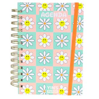 AGENDA ESPIRAL DAISIES XADREZ PERMANENTE - 192FLS - YP7518 - PCT 4 - YINS PAPER