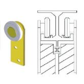 ROLDANA P/PORTA METAL LATERAL ROD NYLON C/2PC CELSUS