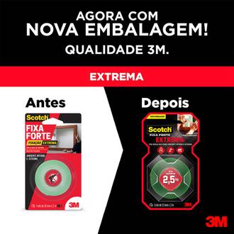 FIXA FORTE ESPUMA EXTREME 12X2 - UN - 3M