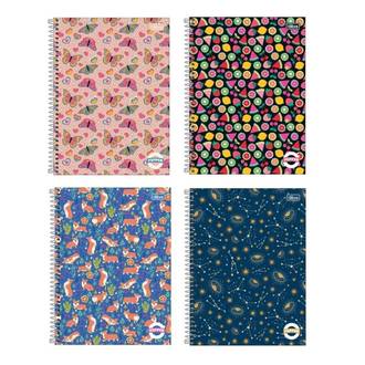 CADERNO UNIV CAPA DURA 20X1 320FLS - PEPPER FEM - PCT 2 - TILIBRA