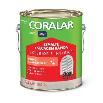 TINTA ESM CORALAR BR VERMELHO 3,6L
