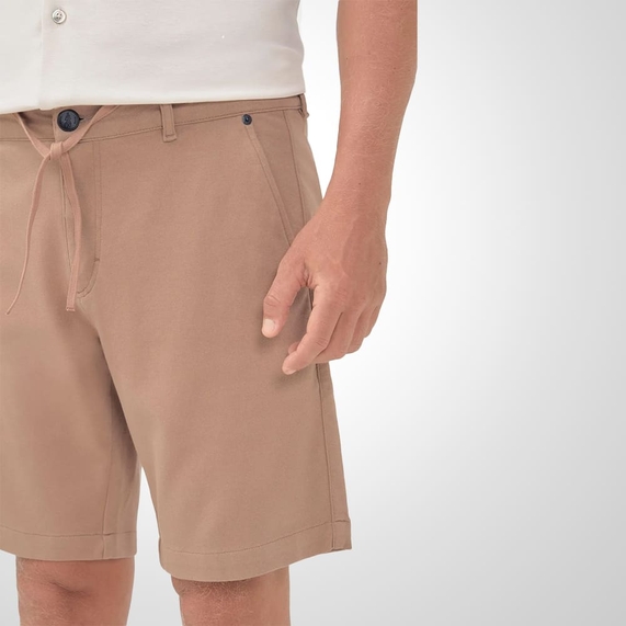 BERMUDA OFICINA RESERVA MASCULINA MOLETOM 247 MARROM