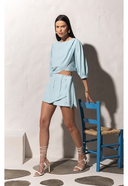 Short Saia Delphine Pacific Blue