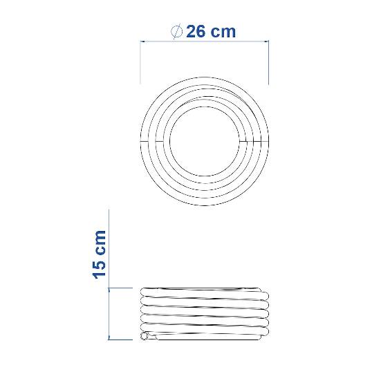 MANGUEIRA DE JARDIM TRAMONTINA COM ENGATES ROLO 25 M 79172 - VERDE FLEX