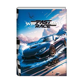 CADERNO BROCHURAO CAPA DURA 80FLS - FAST RACE - PCT 5 - JANDAIA