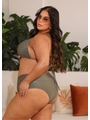 BIQUÍNI CORTININHA ORGANIC CALCINHA TALA VERDE MILITAR COLEÇÃO BEACH CURVE - 2