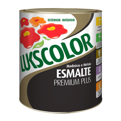 ESMALTE SINTÉTICO LUKSCOLOR BASE SOLVENTE ALTO BRILHO BRANCO 0.9L