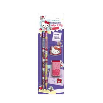 KIT LAPIS HELLO KITTY 4 PCS - 71622 - UN - LEO E LEO