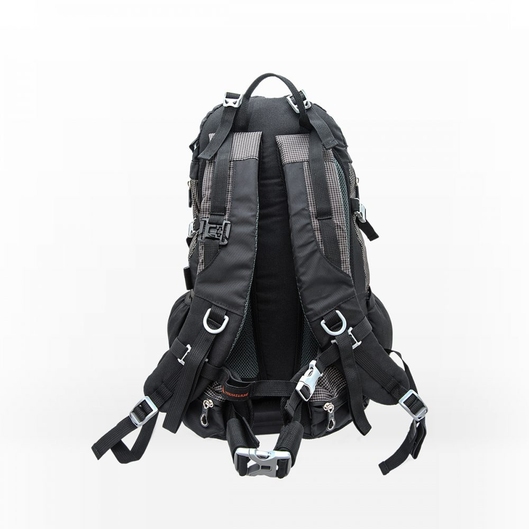 MOCHILA CRAMPON 40 TRILHAS E RUMOS PRETO/PONTILHADO