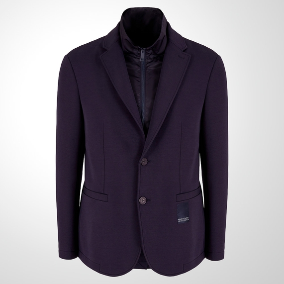 BLAZER MASCULINO CASUAL MILANO EDITION MARINHO ARMANI EXCHANGE