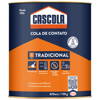 COLA DE CONTATO TRADICIONAL CASCOLA - SEM TOLUOL 730g