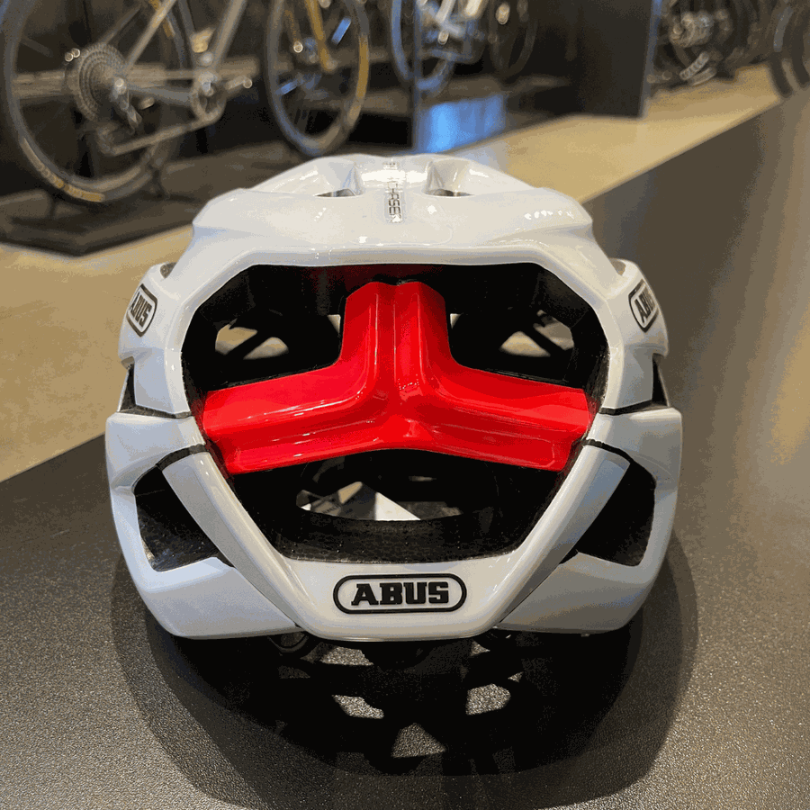 Capacete Abus Stormchaser Branco Tropical