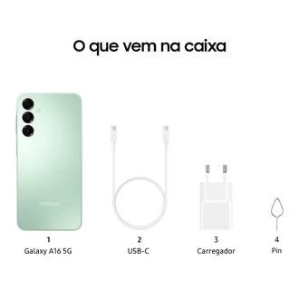 SMART SAMS GLX A16 OCTACORE/256GB/8 RAM/50MP/6.7P - VERD CLARO - UN - SAMSUNG