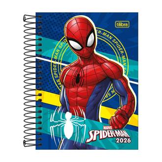 AGENDA ESPIRAL SPIDER MAN M4 - DIARIA - UN - TILIBRA