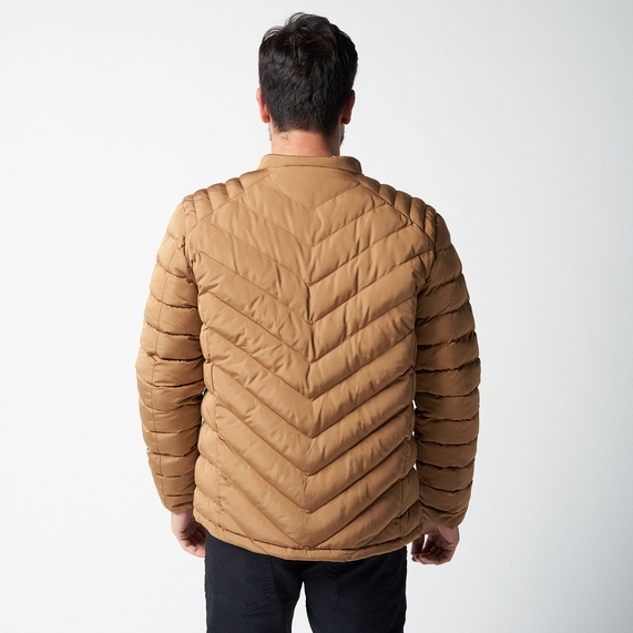 JAQUETA MASCULINA MATELASSÊ COLORS MARROM PADRÃO