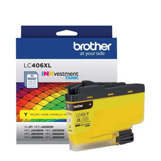 CARTUCHO DE TINTA 406XL AMAREL LC406XLYS - UN - BROTHER