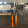 Garfo de Suspensão Fox Kashima Original 32 Para Gravel Laranja 40mm 2025