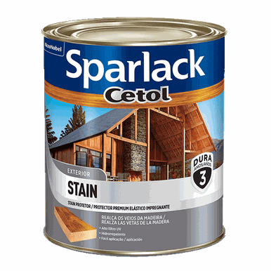 VERNIZ SPARLACK CETOL STAIN ACETINADO NATURAL 0.9L