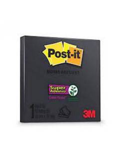 POST IT BLOCO ADESIVO 657 60F - 76X102 - PRETO - UN - 3M