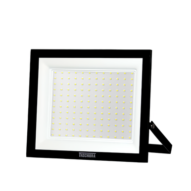 REFLETOR TR LED SLIM TASCHIBRA PRETO 150W BIVOLT